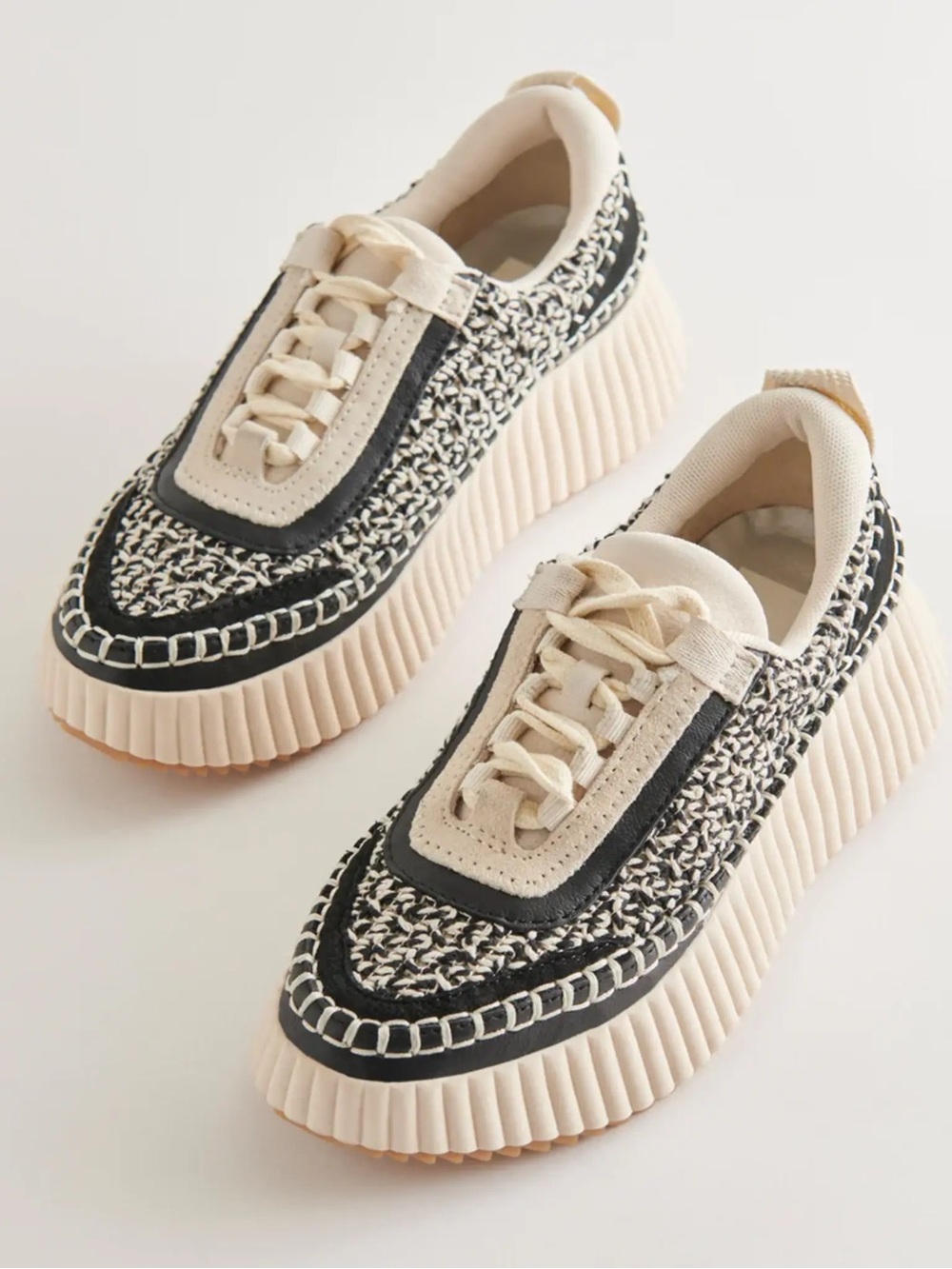 Dolce Vita Dolen White/Black Woven